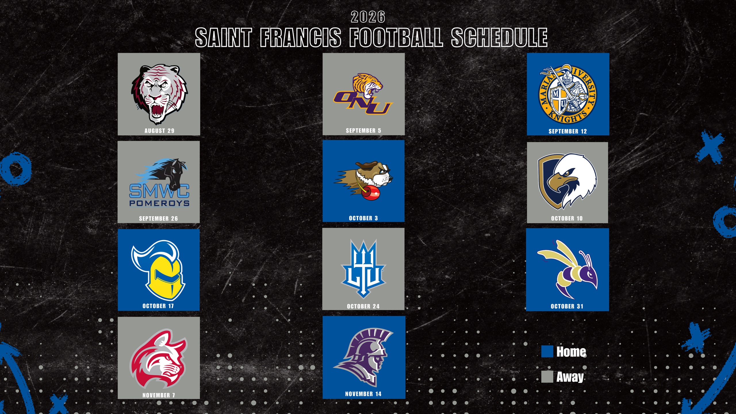Saint Francis Football Releases 2026 Football Schedule